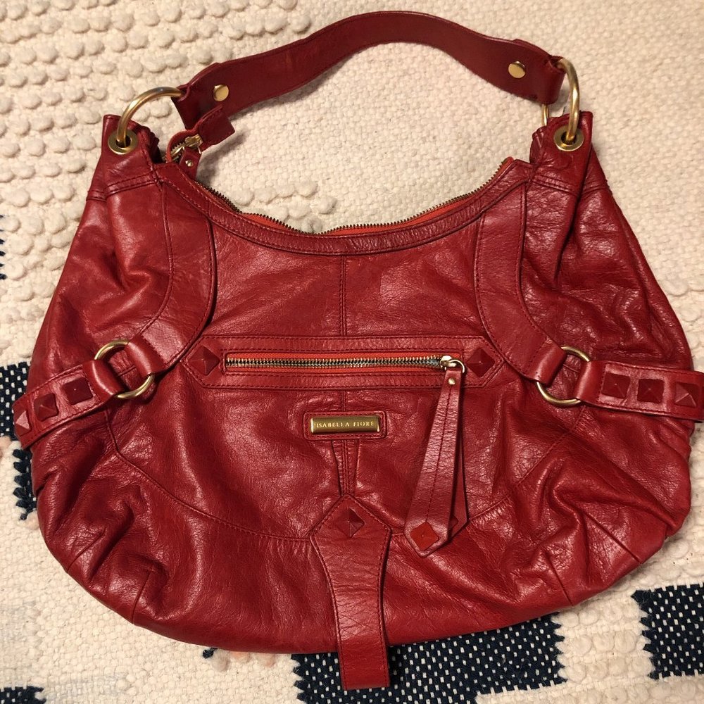 Isabella Fiore Red Pick Up Lines Angie hobo bag